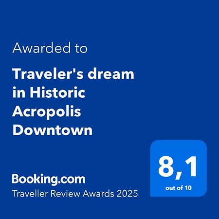 Apartament Traveler'S Dream In Historic Acropolis Downtown Ateny Zewnętrze zdjęcie